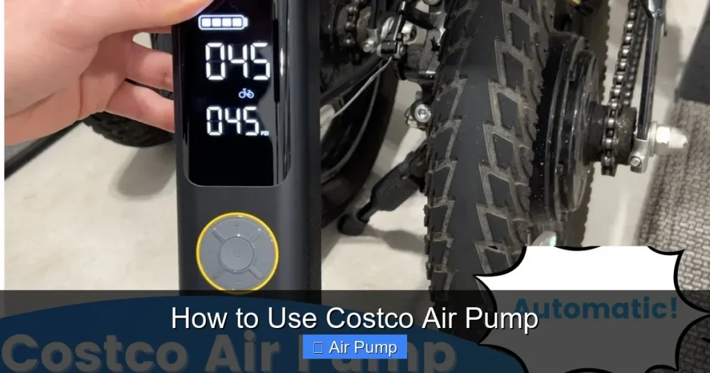 How to Use Costco Air Pump