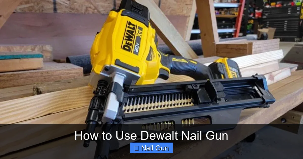 How to Use Dewalt Nail Gun