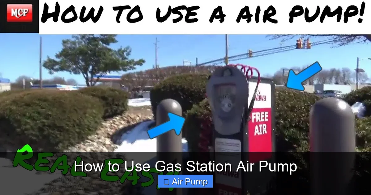 How to Use Gas Station Air Pump