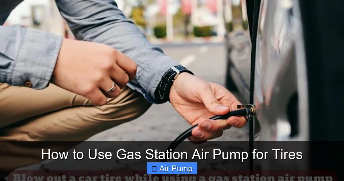 How to Use Gas Station Air Pump for Tires