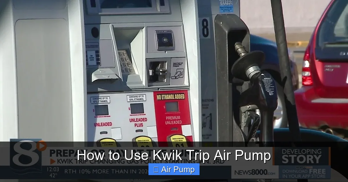 How to Use Kwik Trip Air Pump