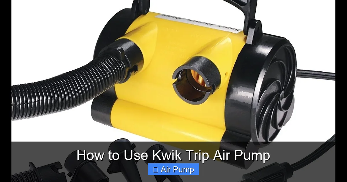 How to Use Kwik Trip Air Pump