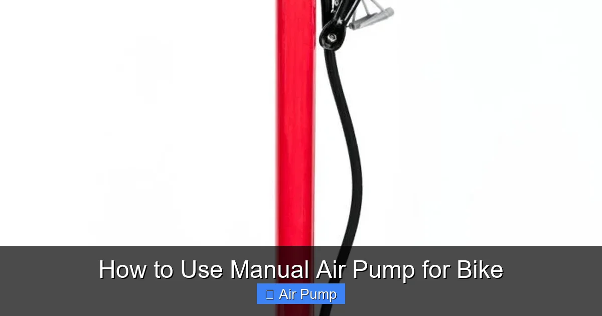 How to Use Manual Air Pump for Bike