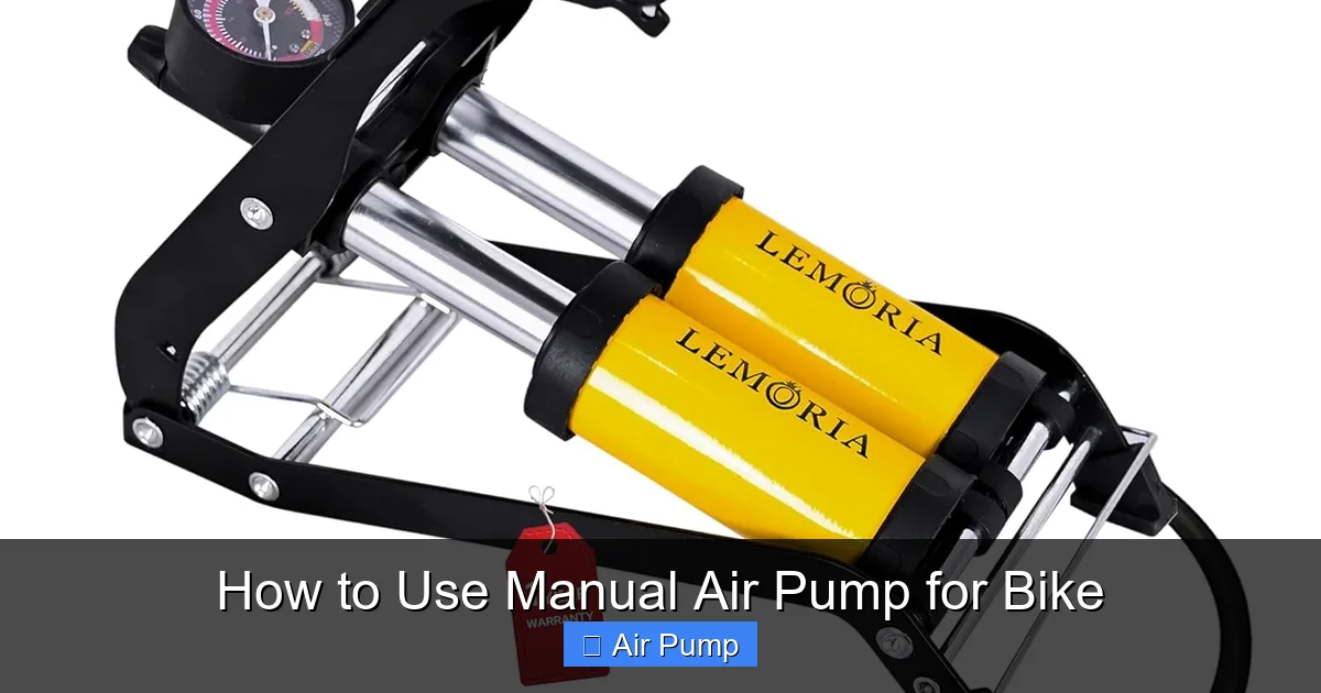 How to Use Manual Air Pump for Bike