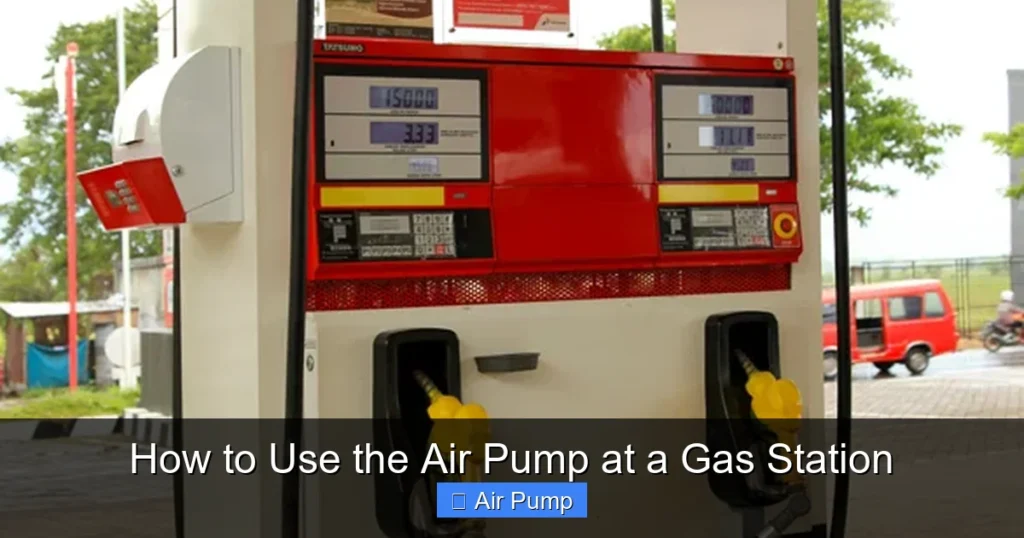 How to Use the Air Pump at a Gas Station
