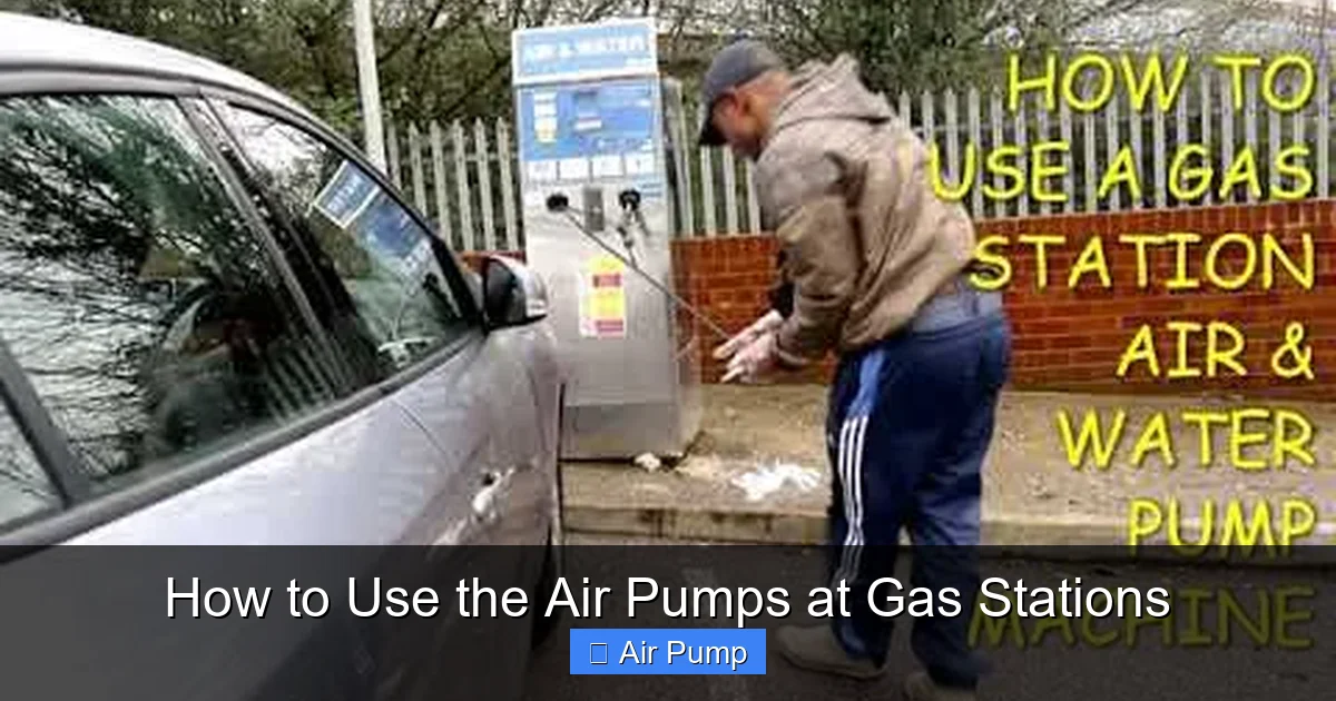How to Use the Air Pumps at Gas Stations