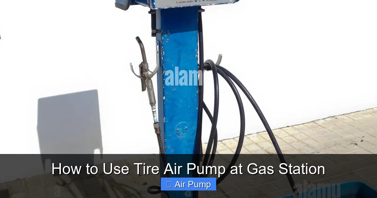How to Use Tire Air Pump at Gas Station