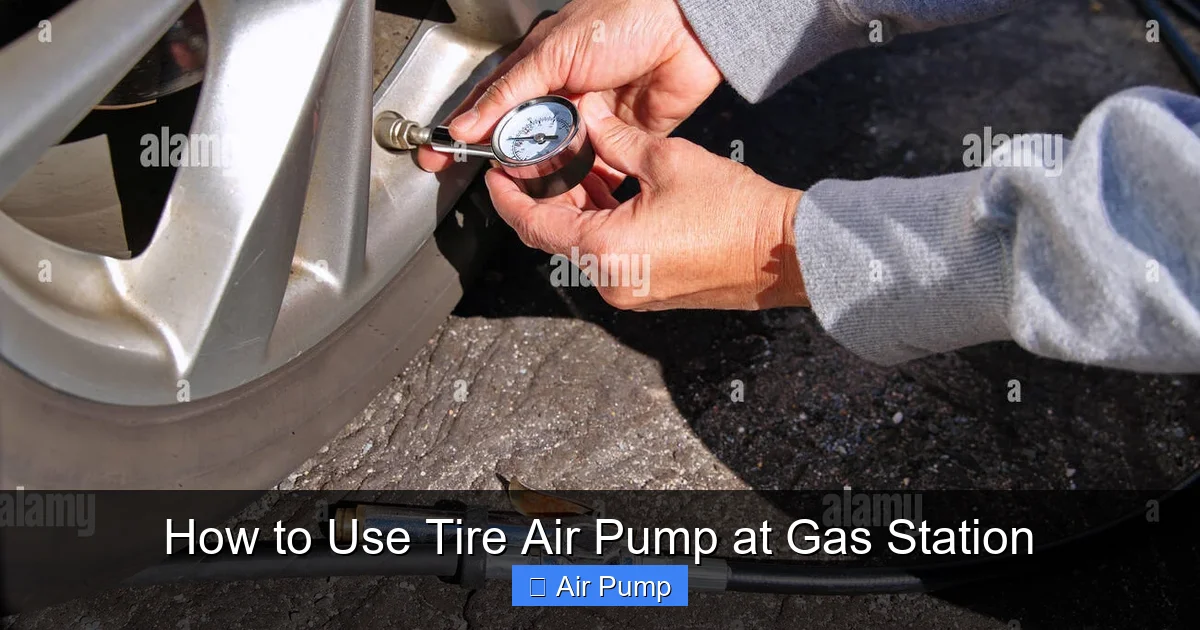 How to Use Tire Air Pump at Gas Station