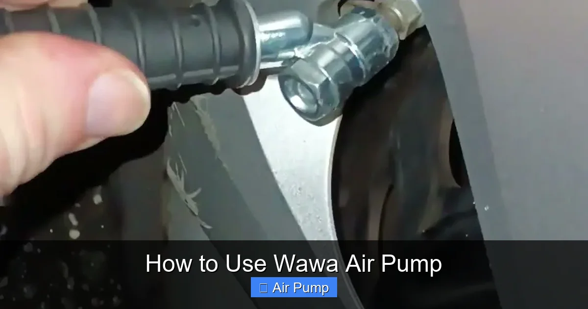 How to Use Wawa Air Pump