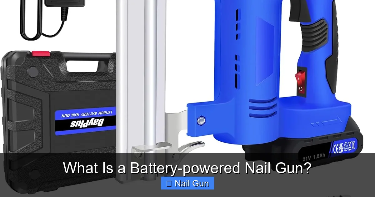 What Is a Battery-powered Nail Gun?