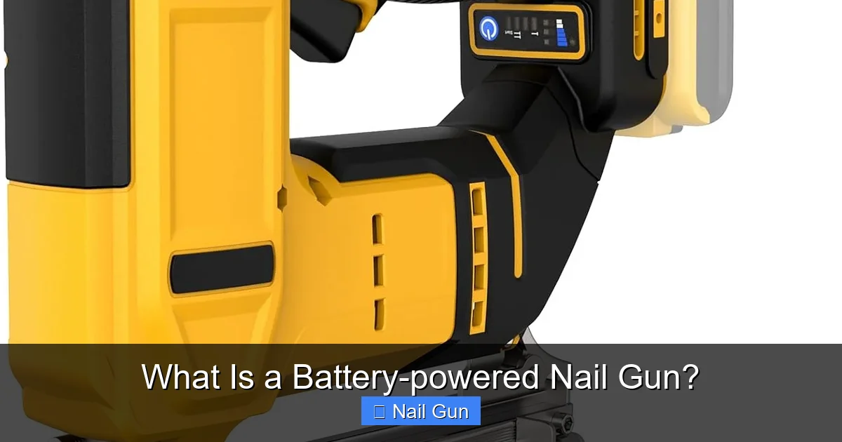 What Is a Battery-powered Nail Gun?