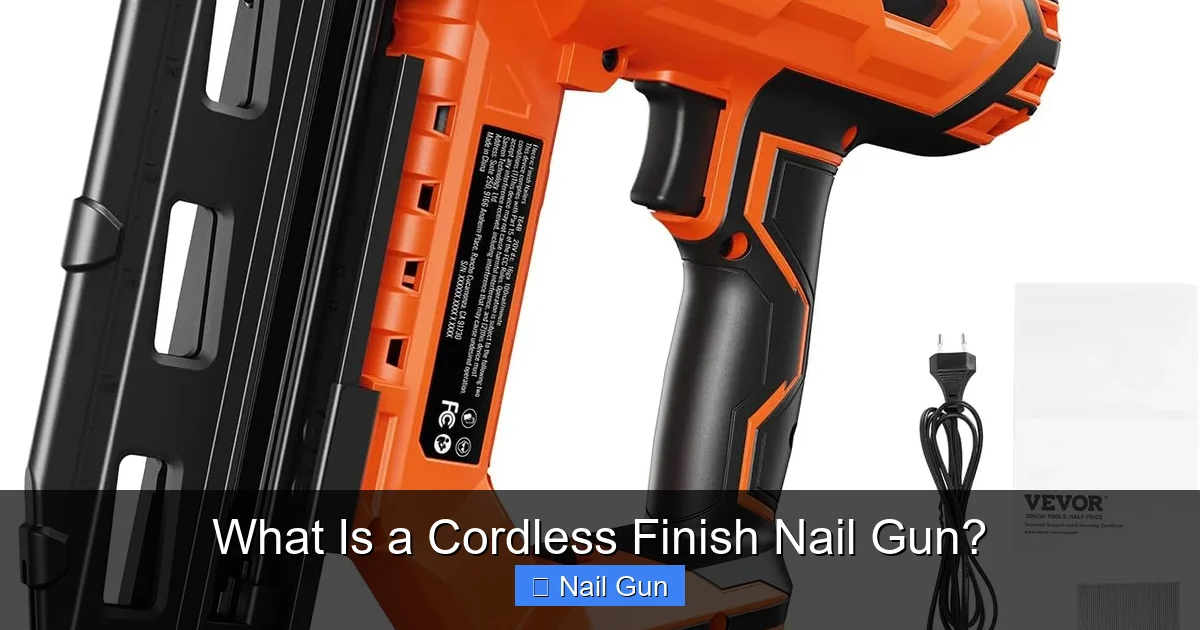 What Is a Cordless Finish Nail Gun?