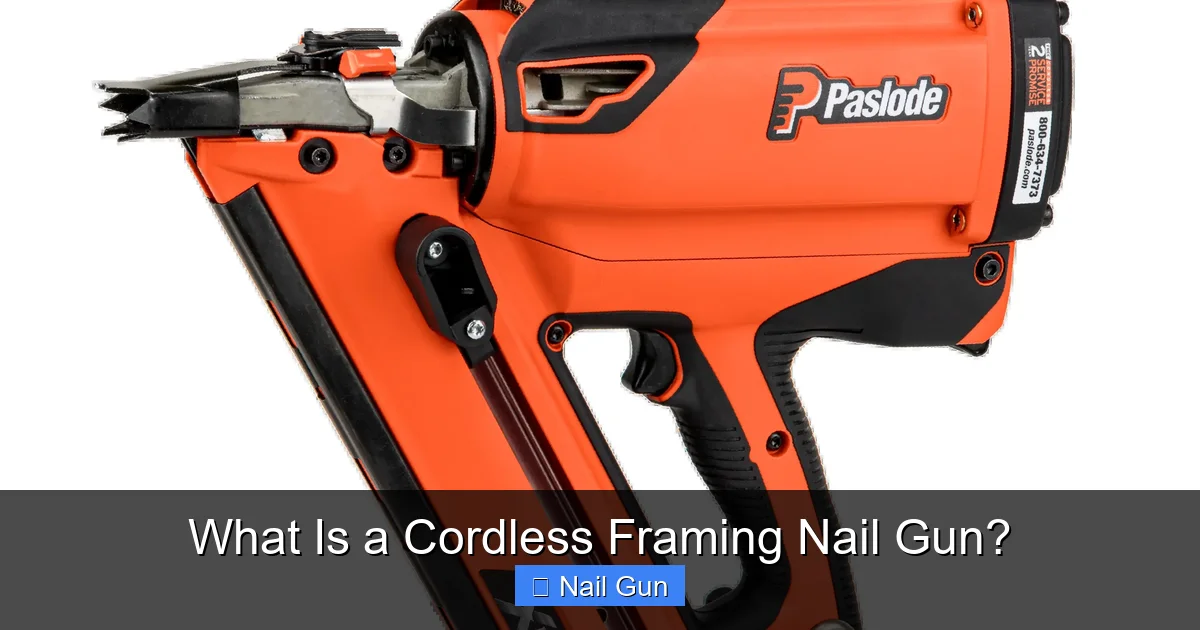 What Is a Cordless Framing Nail Gun?
