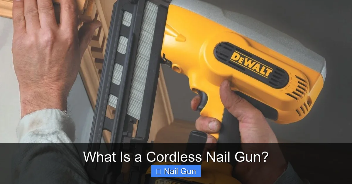 What Is a Cordless Nail Gun?