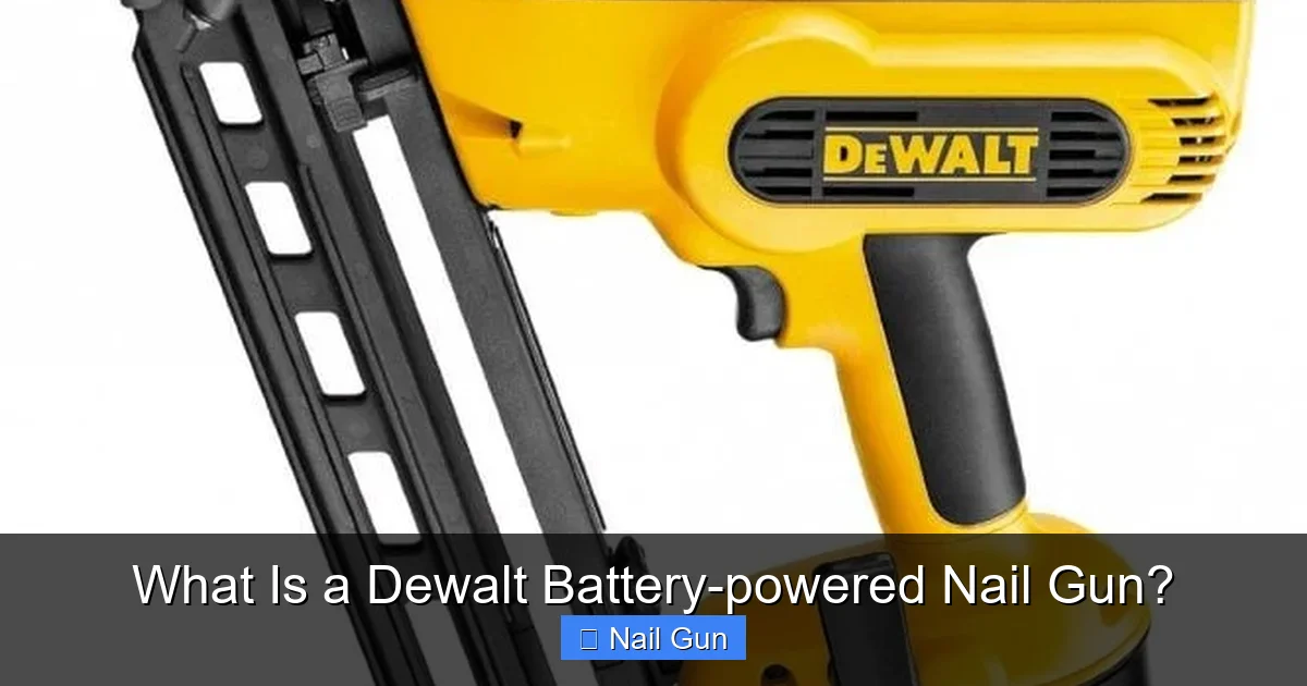 What Is a Dewalt Battery-powered Nail Gun?
