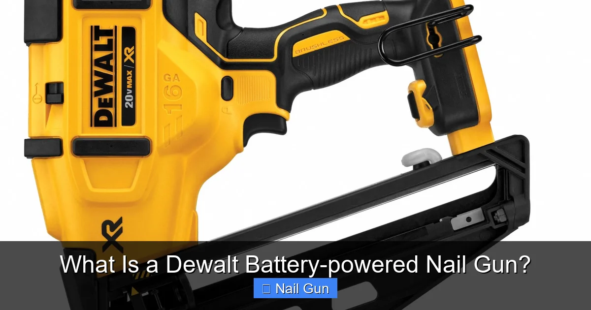 What Is a Dewalt Battery-powered Nail Gun?