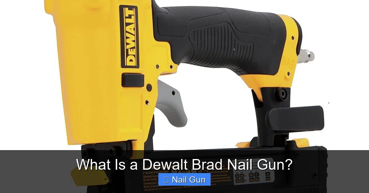What Is a Dewalt Brad Nail Gun?