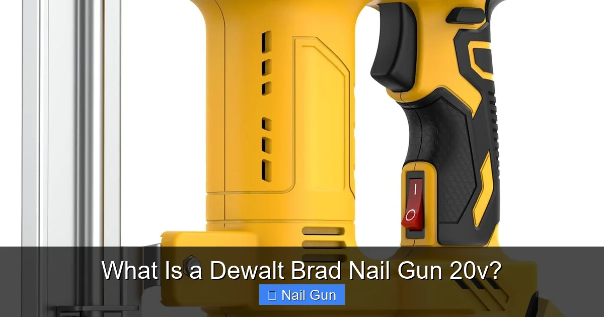 What Is a Dewalt Brad Nail Gun 20v?