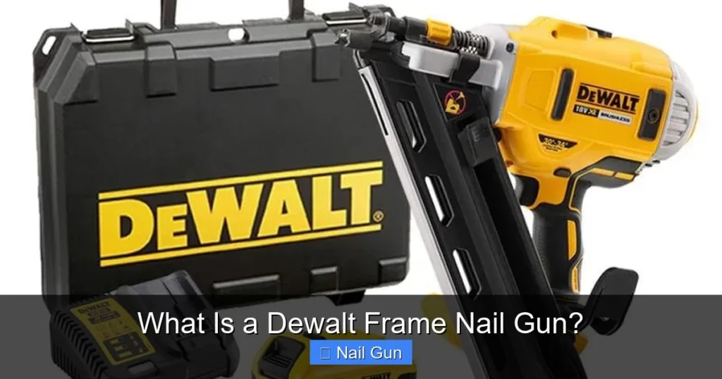 What Is a Dewalt Frame Nail Gun?