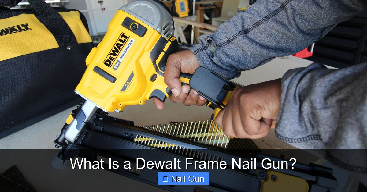 What Is a Dewalt Frame Nail Gun?