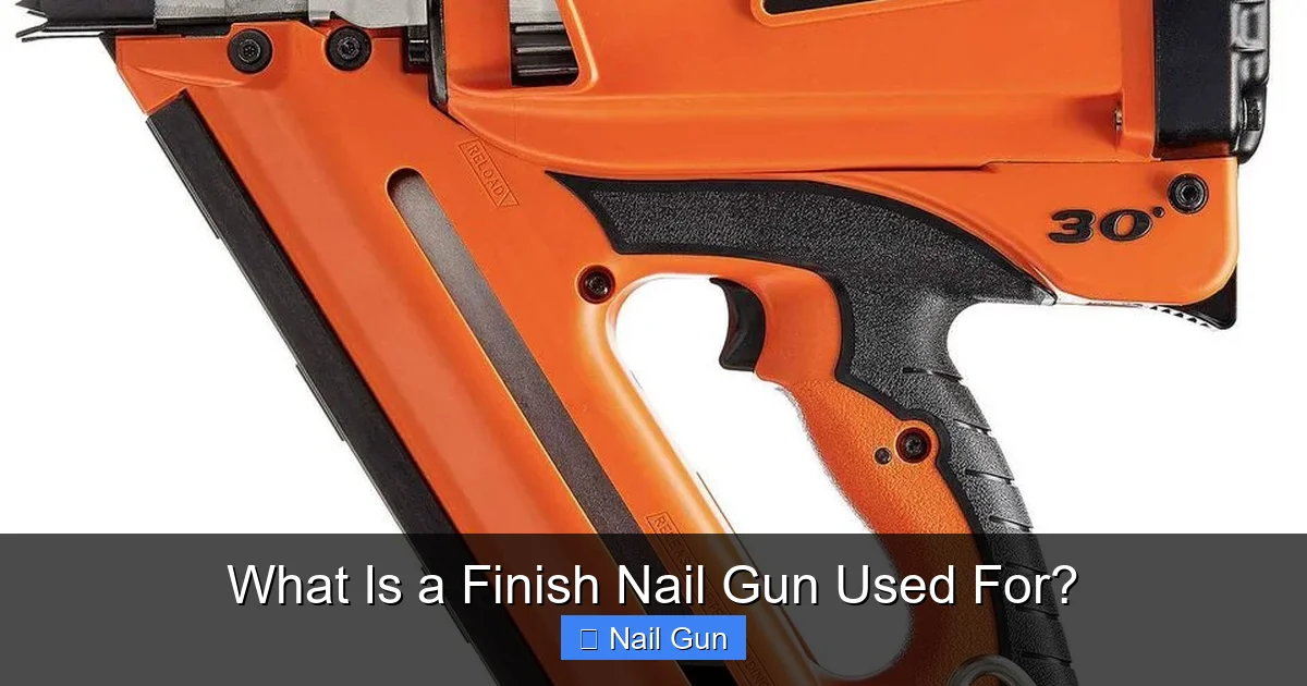 What Is a Finish Nail Gun Used For?