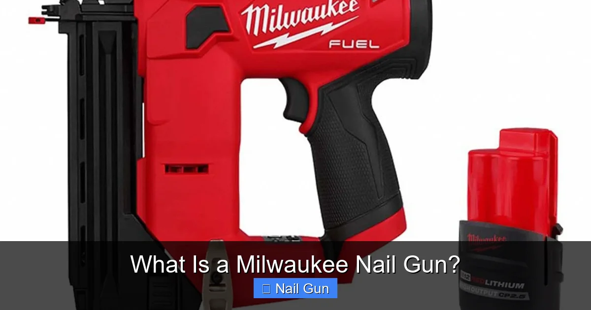 What Is a Milwaukee Nail Gun?