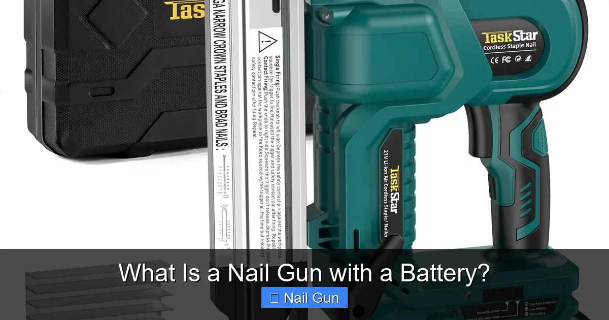 What Is a Nail Gun with a Battery?