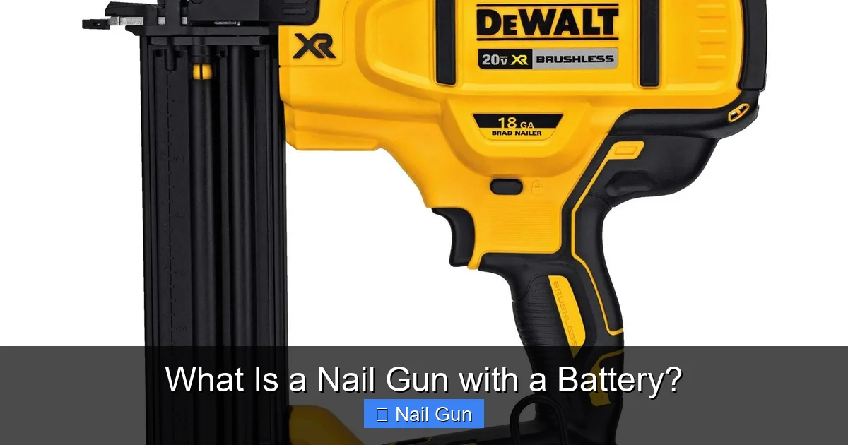 What Is a Nail Gun with a Battery?