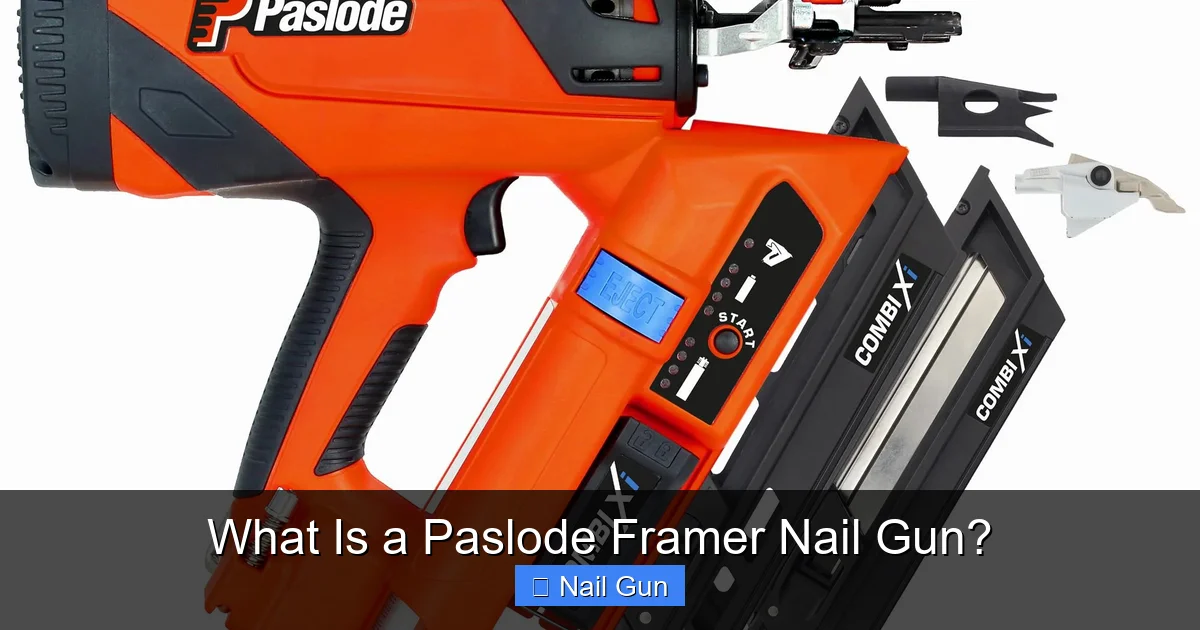 What Is a Paslode Framer Nail Gun?