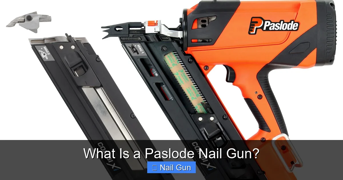 What Is a Paslode Nail Gun?