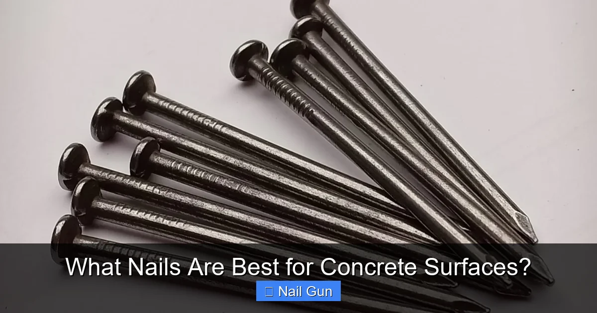 What Nails Are Best for Concrete Surfaces?