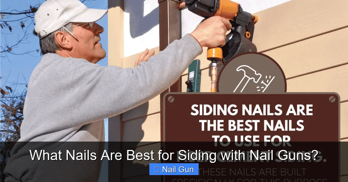 What Nails Are Best for Siding with Nail Guns?