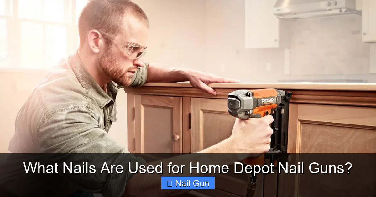 What Nails Are Used for Home Depot Nail Guns?